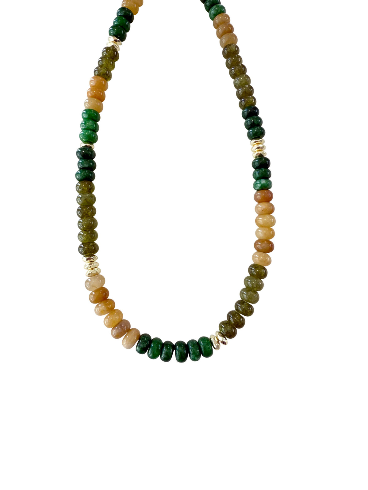 Gemelli Kerry Green Mix Beaded Necklace