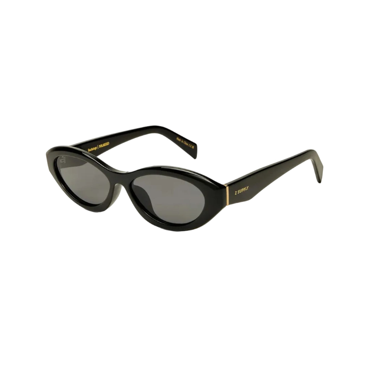 Z Supply Backstage Polished Black - Grey Sunglasses