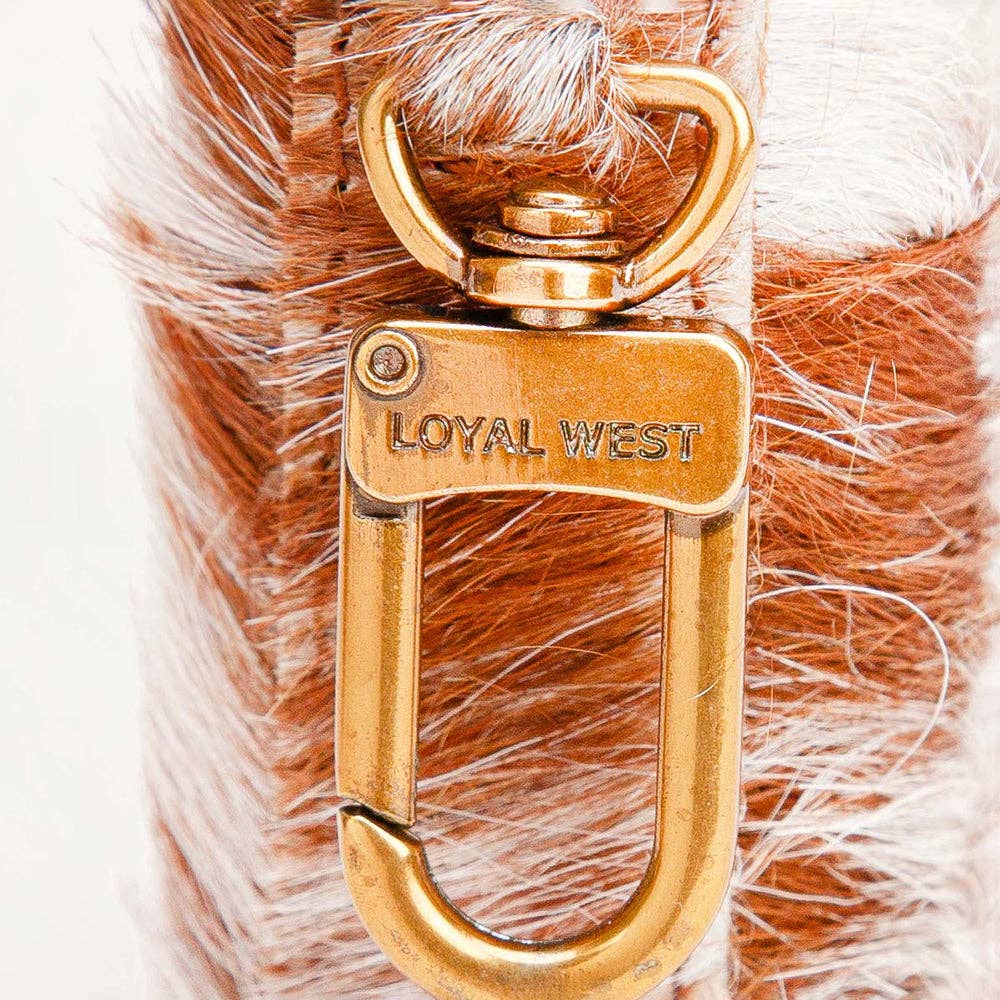 Myra Loyal West Painted Pony Lipstick Case Brown And White