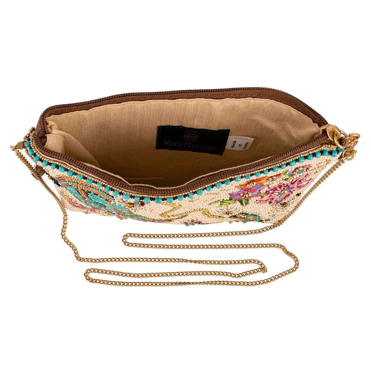 Mary Frances On The Range Western Boots and Horseshoe Ivory Beaded Mini Purse
