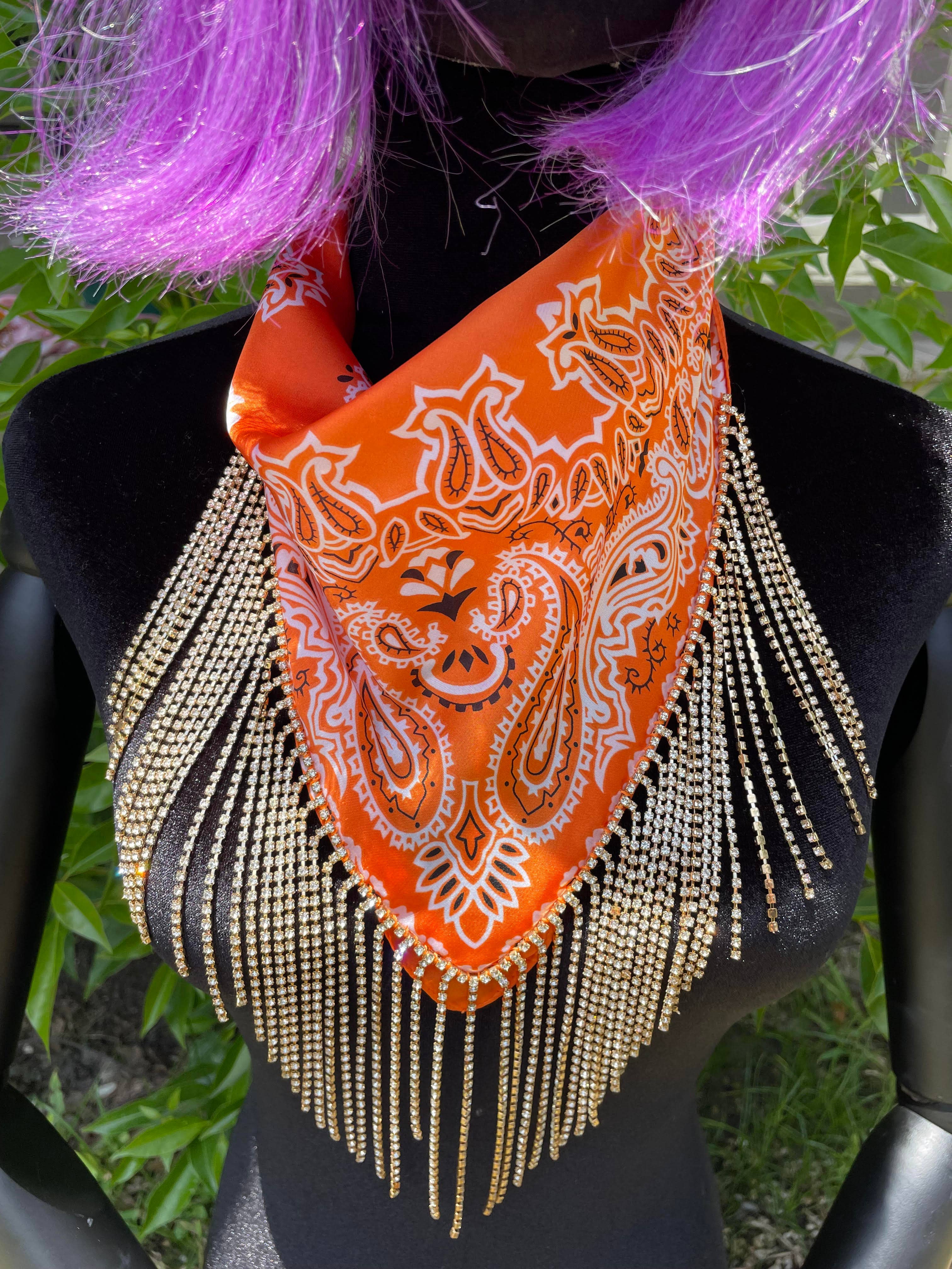 LUXE SILK Blingdana Bandana