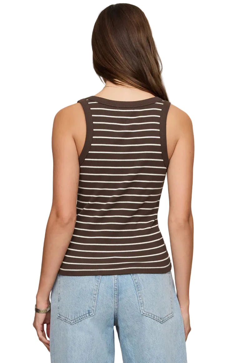 Z Supply Rowe Striped Scoop Tank