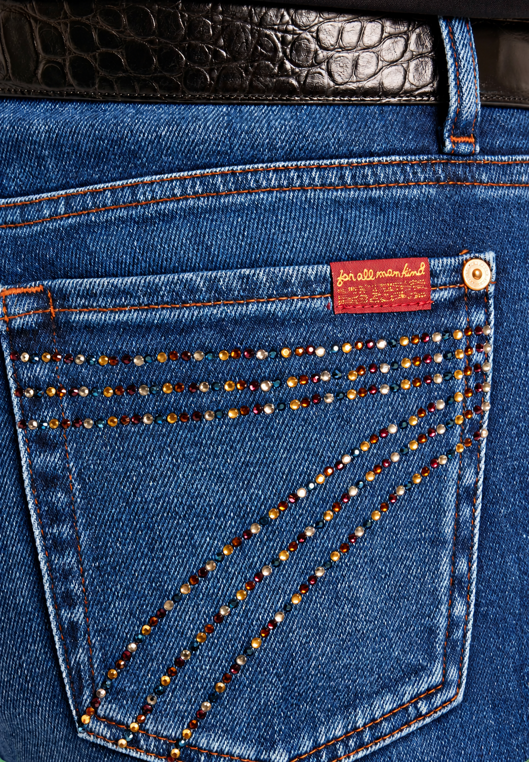 7 For All Mankind Jeans Modern Dojo Slim Illusions Blueleaf 34"