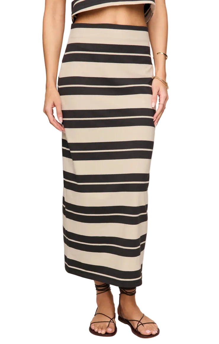 Z Supply Gail Striped Midi Skirt