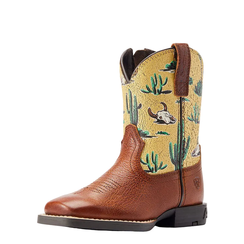 Ariat Youth Round Up Wide Square Toe Western Boot