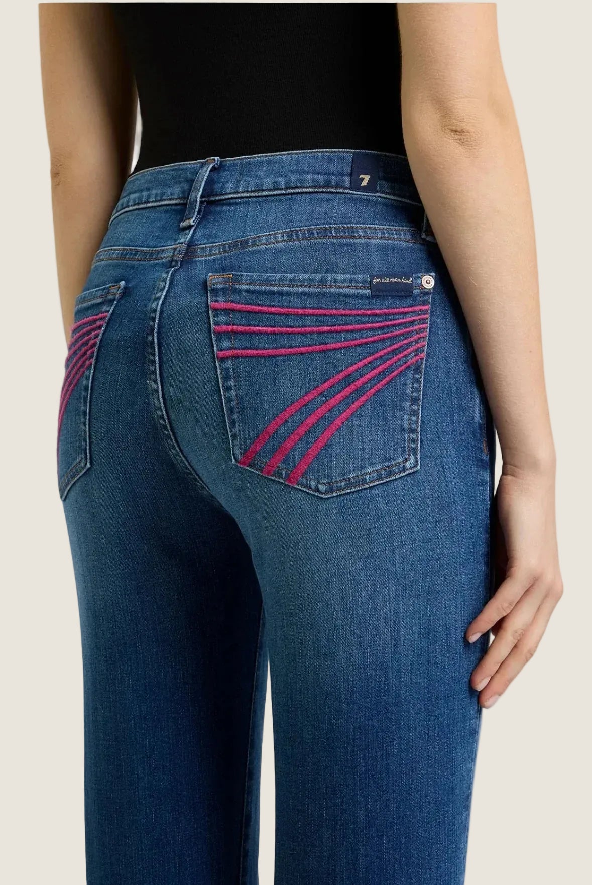 7 For All Mankind Jeans Dojo Slim Illusion Moonwater 34.5"