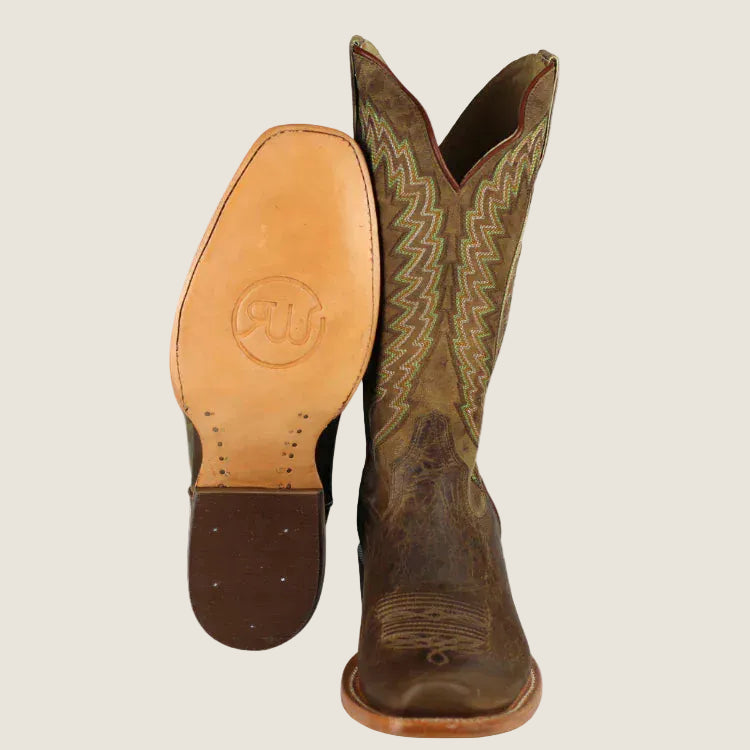 R. Watson Men's Boots Mad Brown Goat and Cowhide Leather