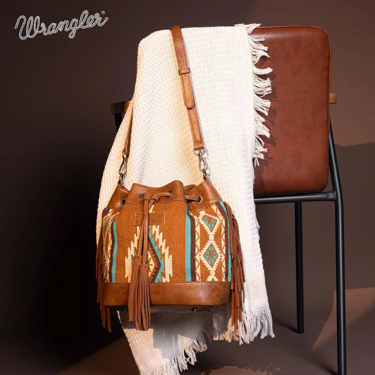 Wrangler Hobo Aztec Bucket Purse