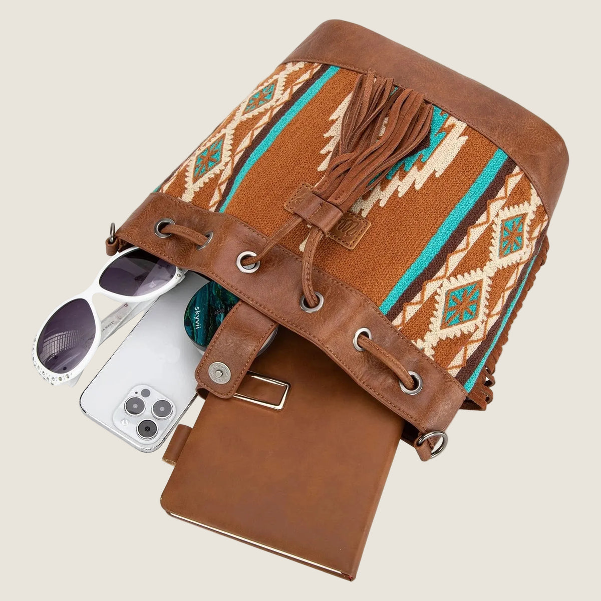 Wrangler Hobo Aztec Bucket Purse
