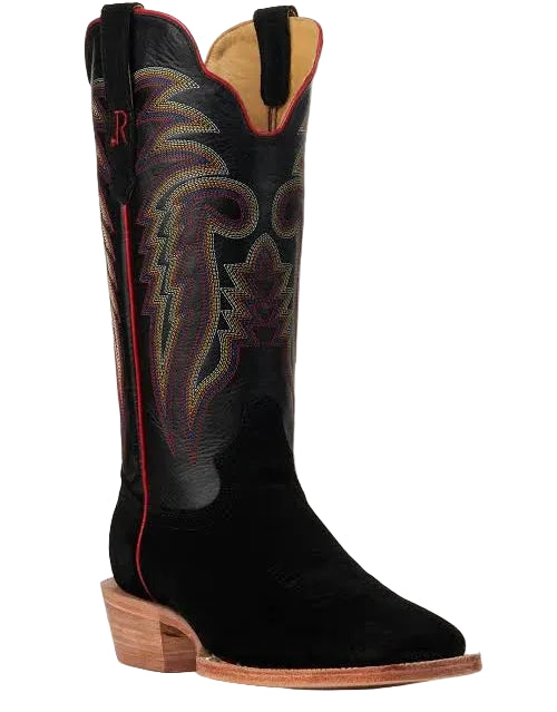 R. Watson Men's Roughout - Black Sinatra Cowhide