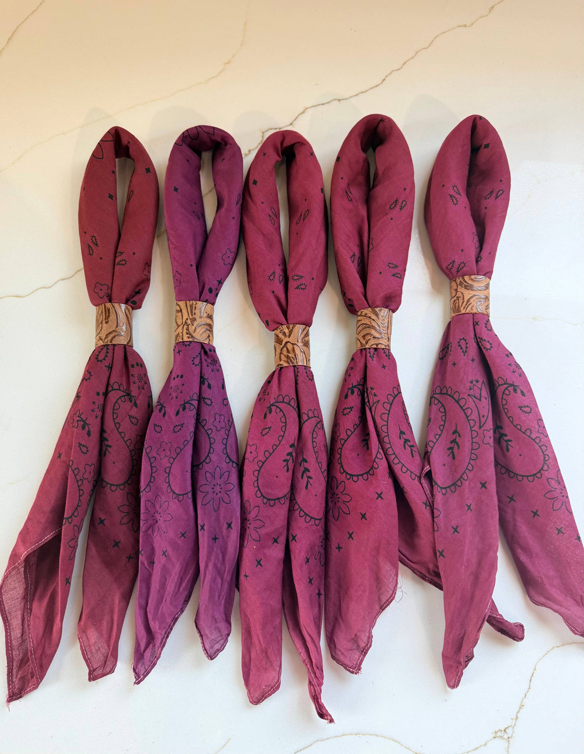 Bandana Maroon Hand Dyed Bandanas