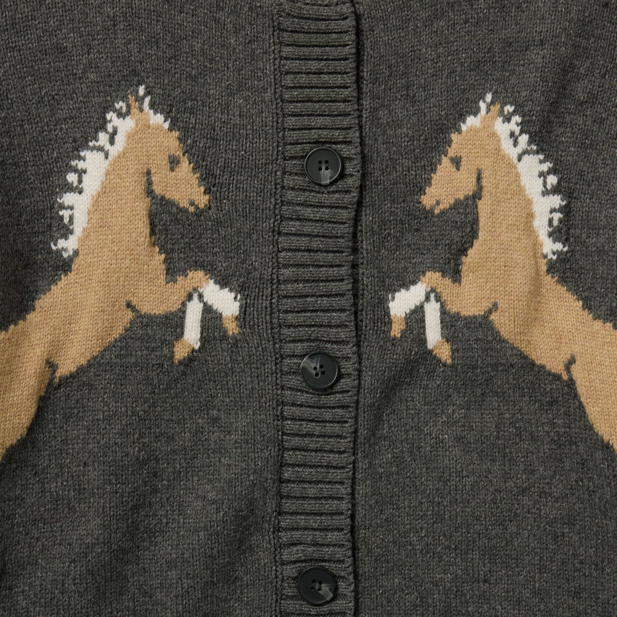 Stetson Gray Horse Cardigan