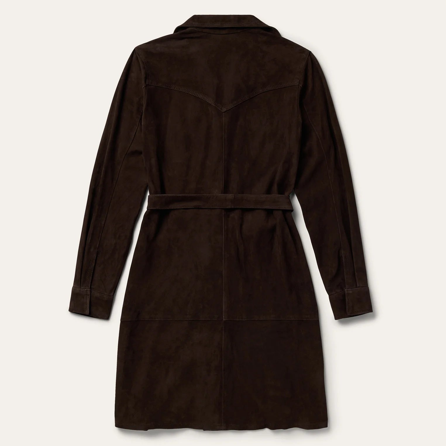 Ladies -  Stetson Chocolate Brown Lamb Skin Shirt Dress