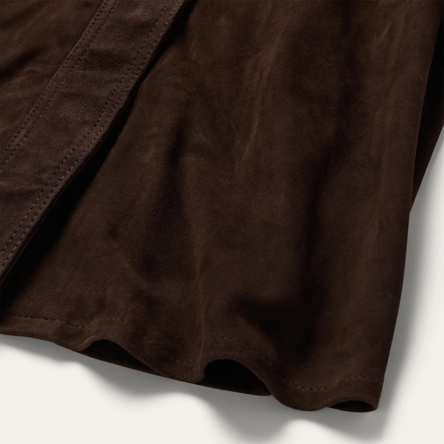 Ladies -  Stetson Chocolate Brown Lamb Skin Shirt Dress