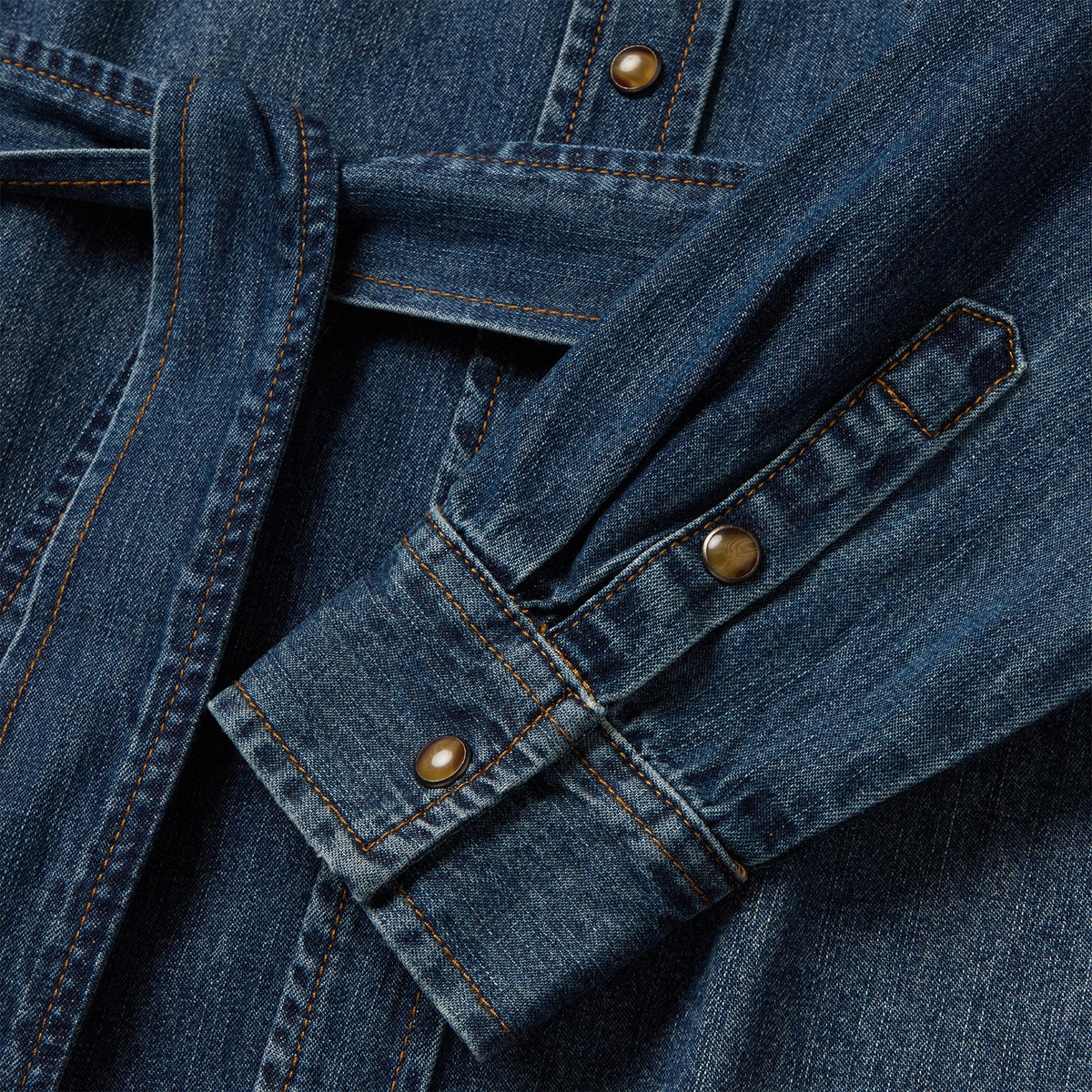Stetson Long Western Denim Shirt Dress