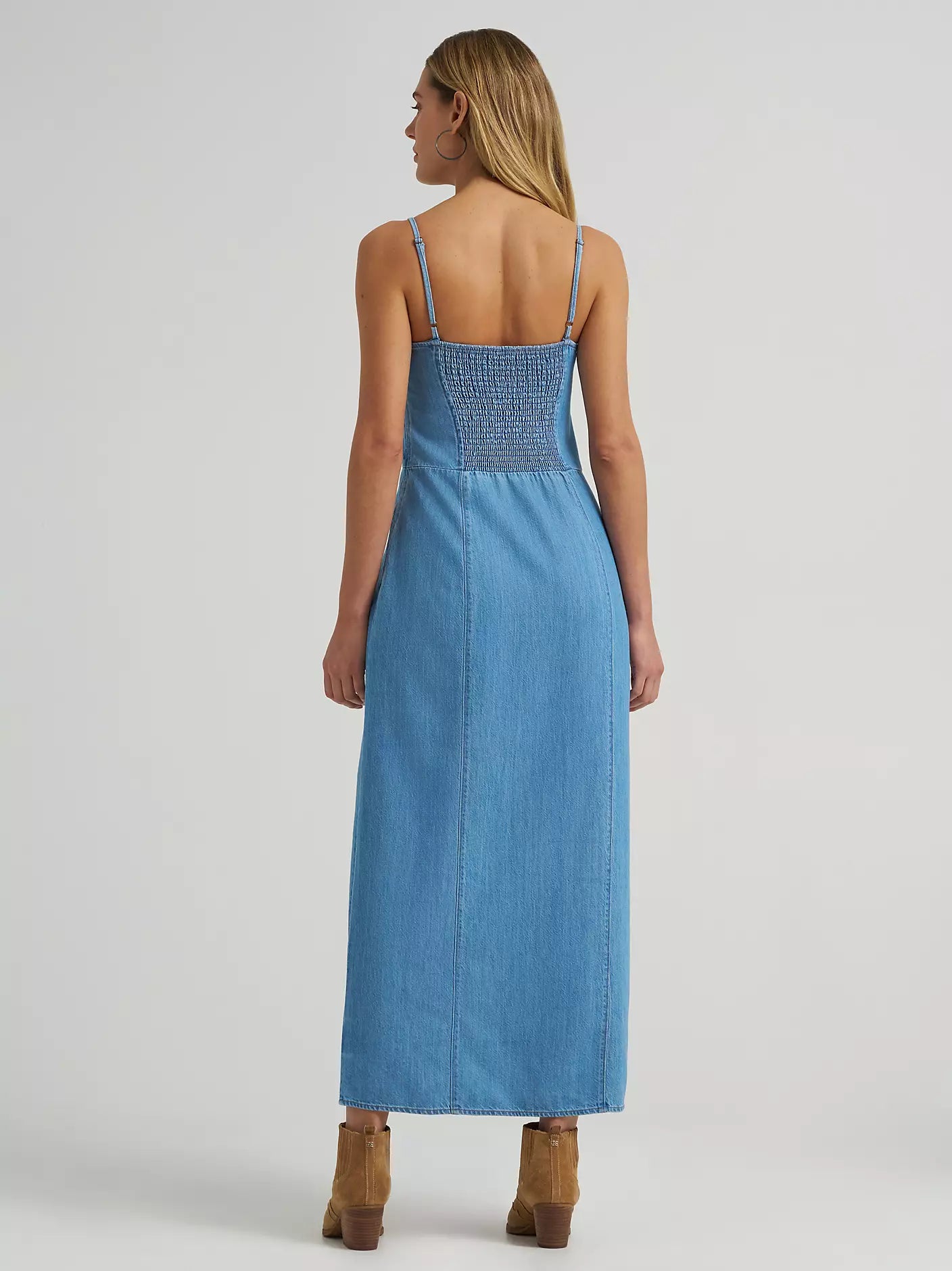 Wrangler Retro Women's Medium Wash Sleeveless Denim Maxi Dress