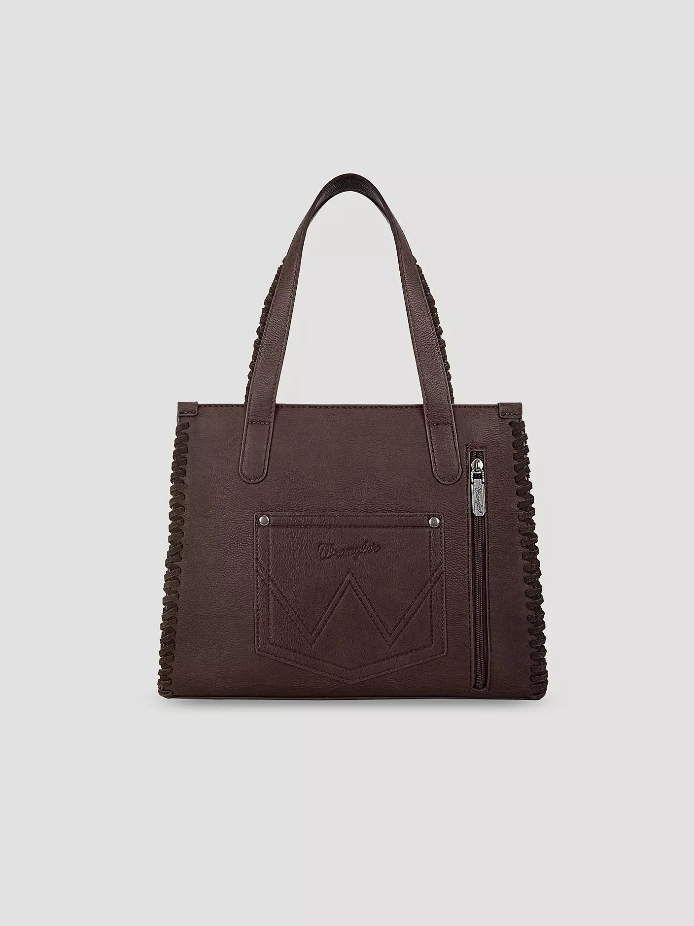 Wrangler Aloha Cowboy Print Small Tote Brown