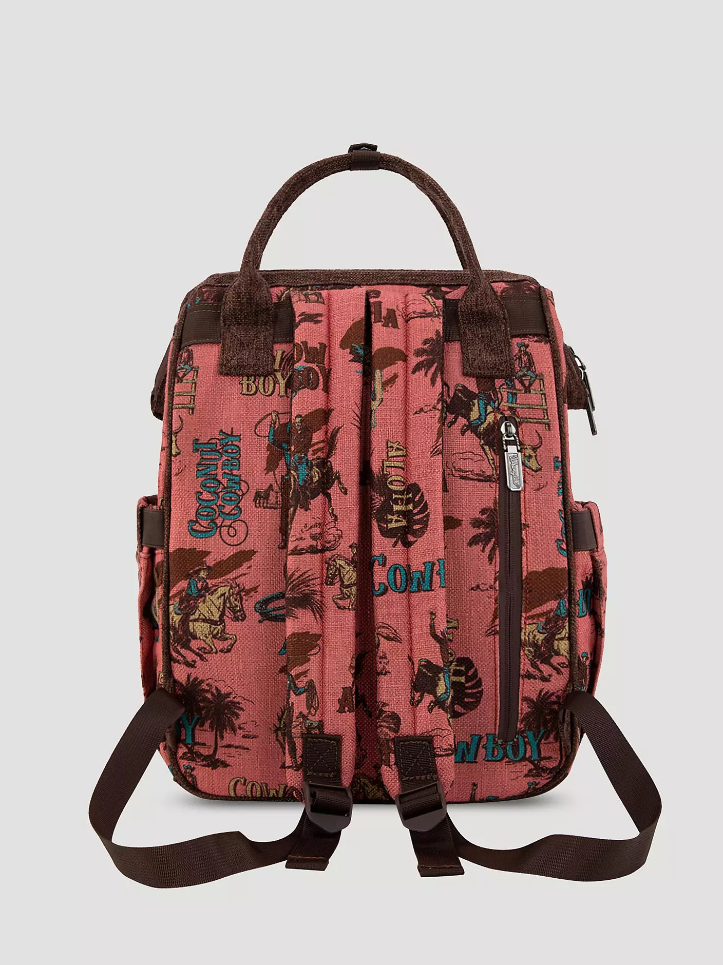 Wrangler Aloha Cowboy Print Backpack Pink