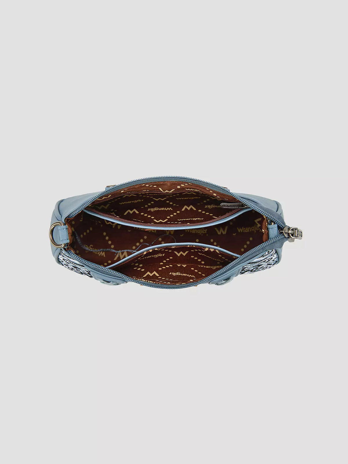 Wrangler Bandana Print Shoulder Bag- Blue