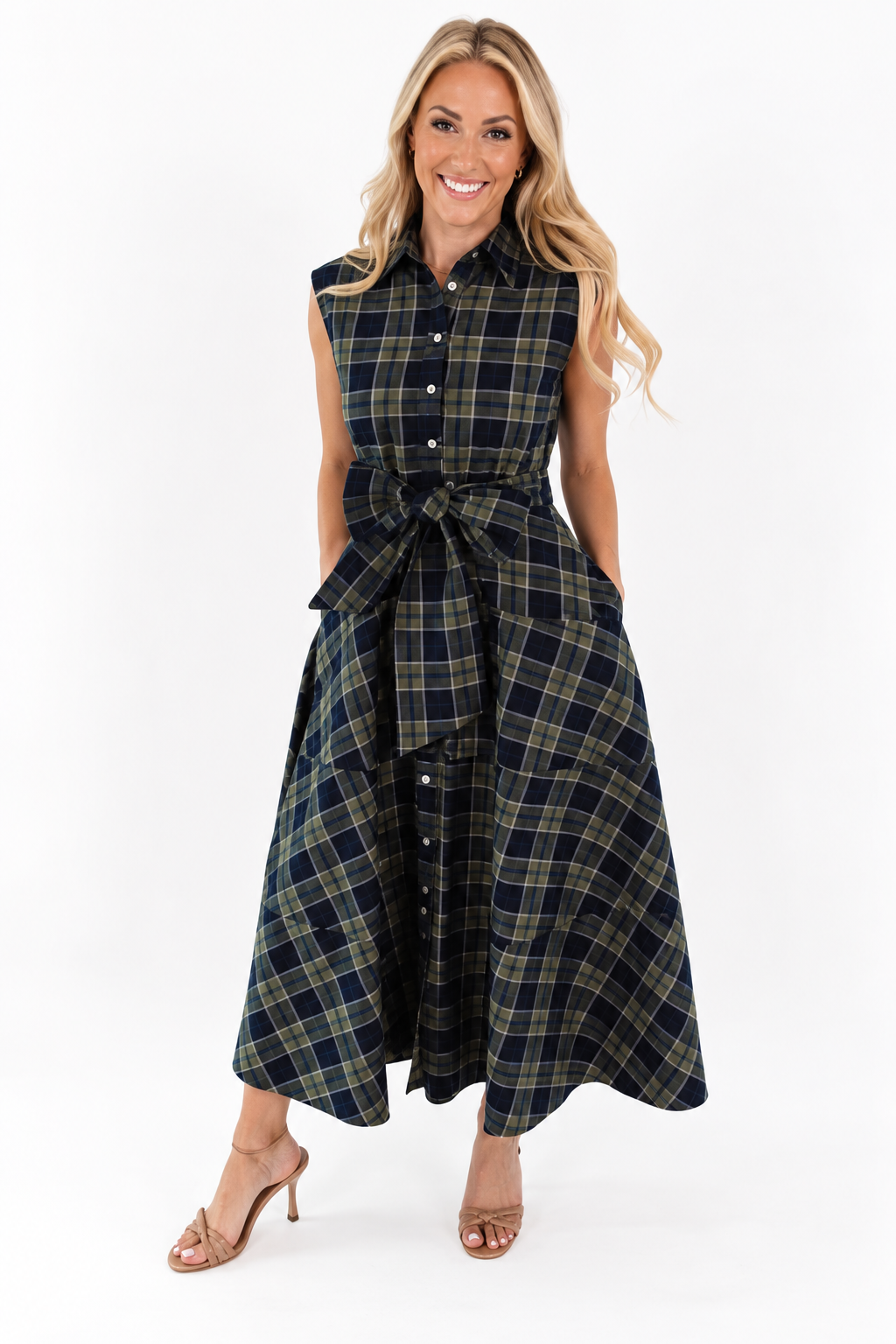 J. Marie The Etta Midi Dress - Navy