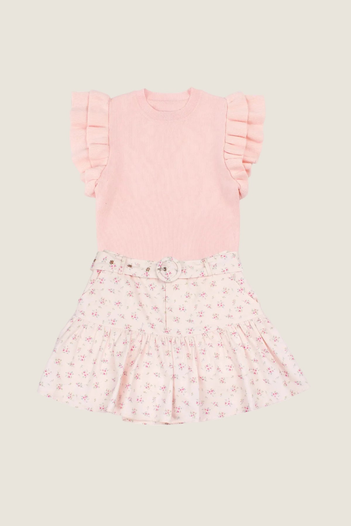 J. Marie The Lottie Belted Tween Skort