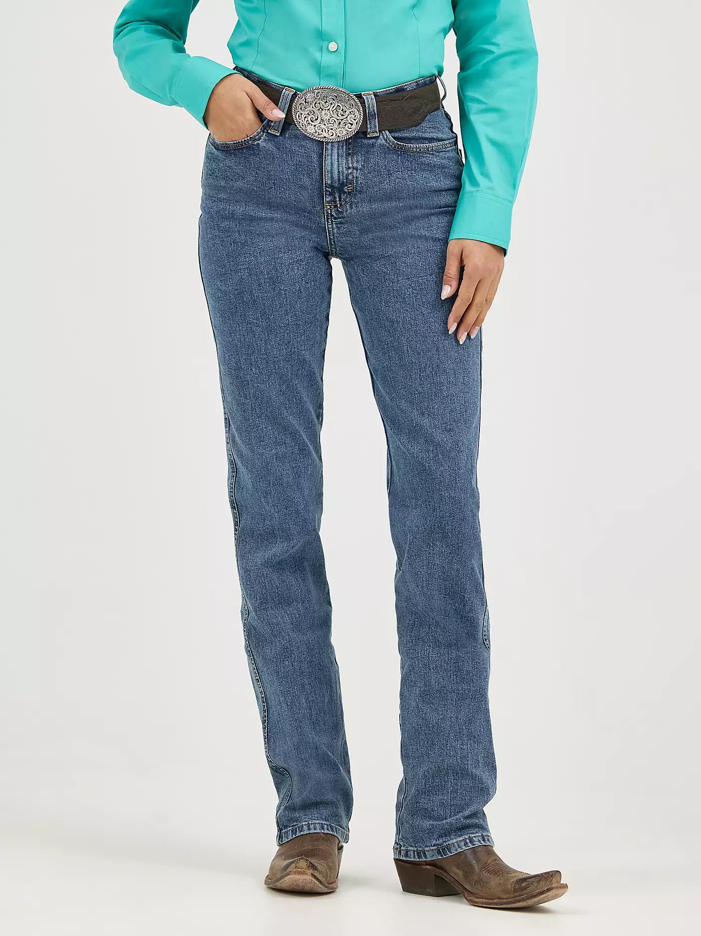 Wrangler Women's Cowboy Cut Slim Fit Stretch Jean