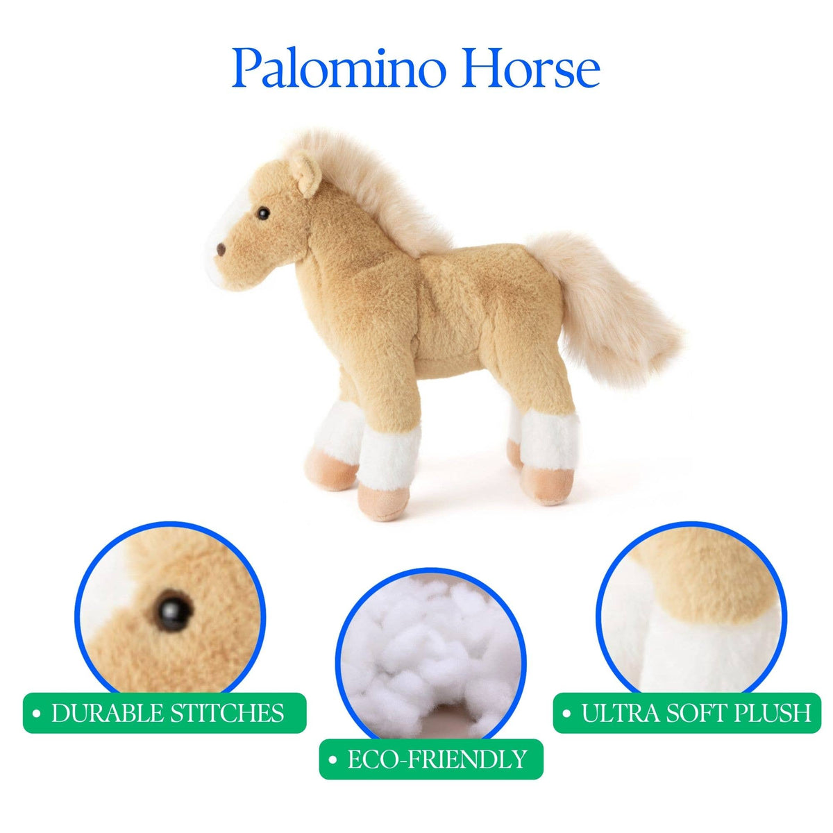 Zoologee 12" (30cm) Standing Palomino Horse Farm/Barnyard Animal