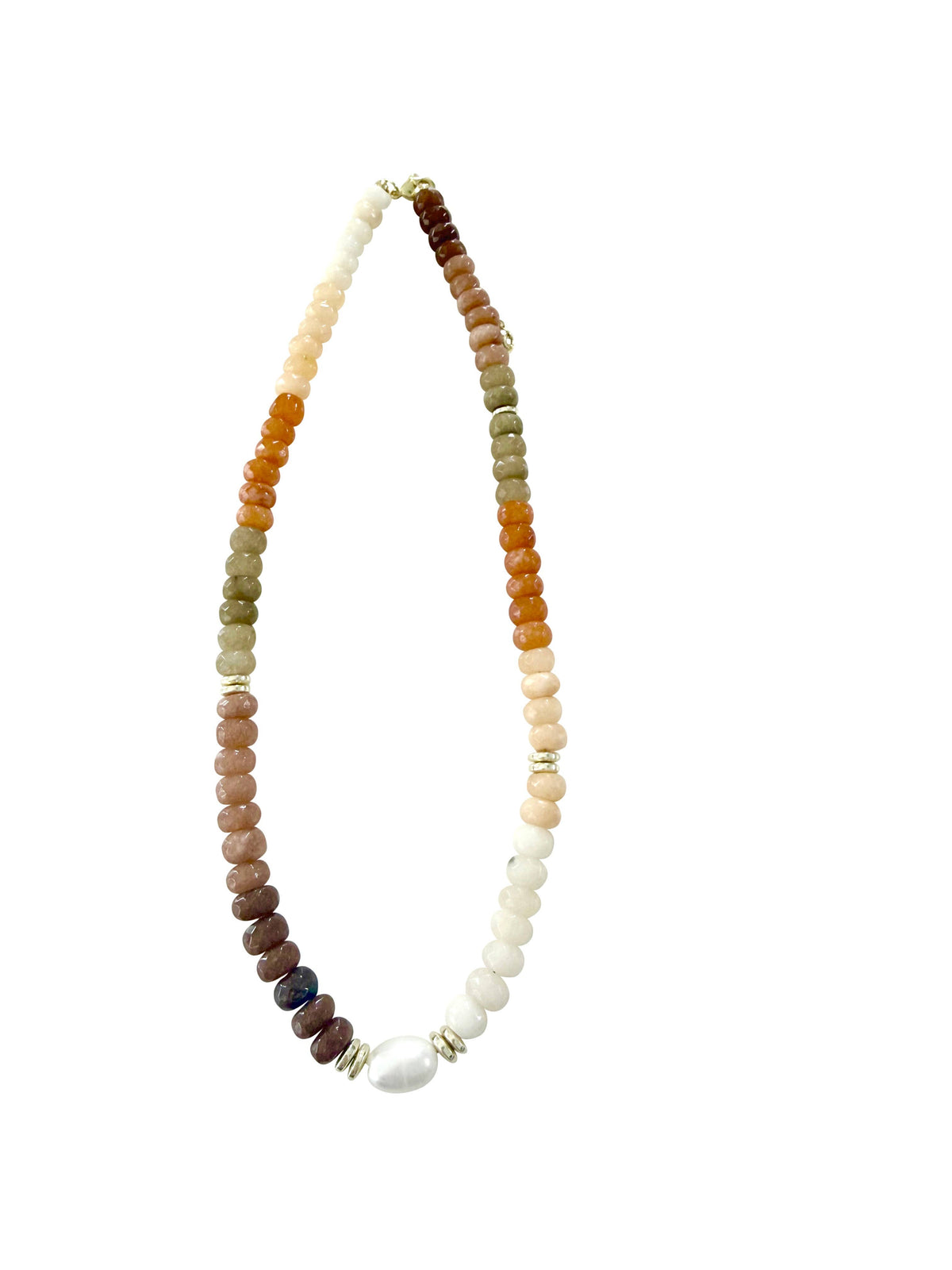 Gemelli Karla Beaded Pearl Necklace- Neutral