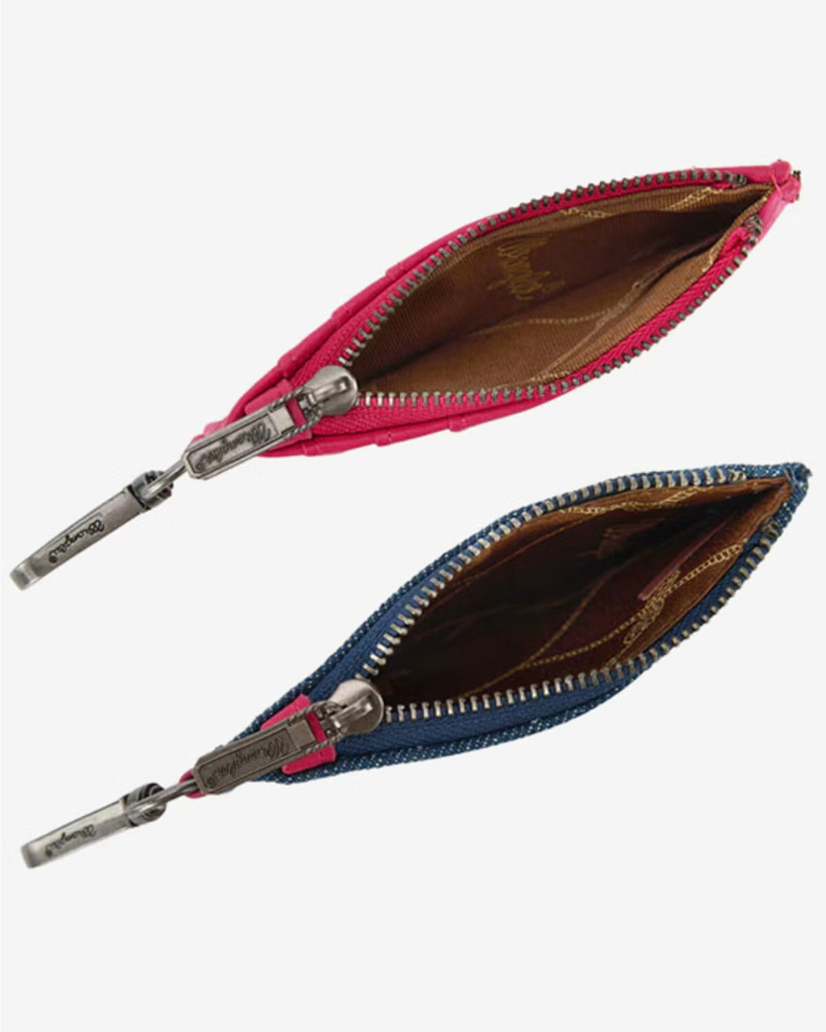 Wrangler Embroidered Dual Pouch Wristlet