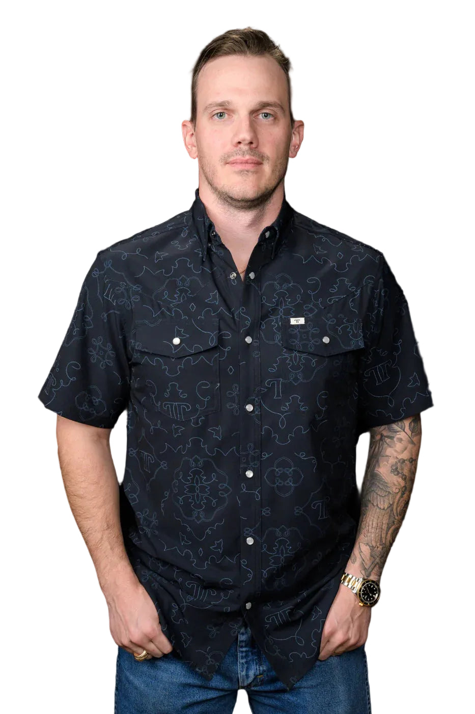 The Carson Ferrell Pearl Snap Button up Shirt