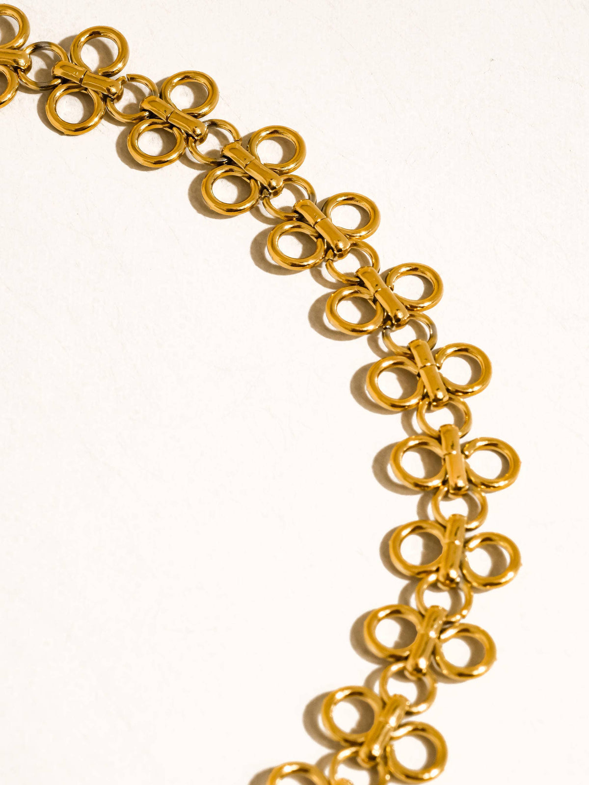 Flanerie Ritza 18K Gold Non-Tarnish Patterned Choker