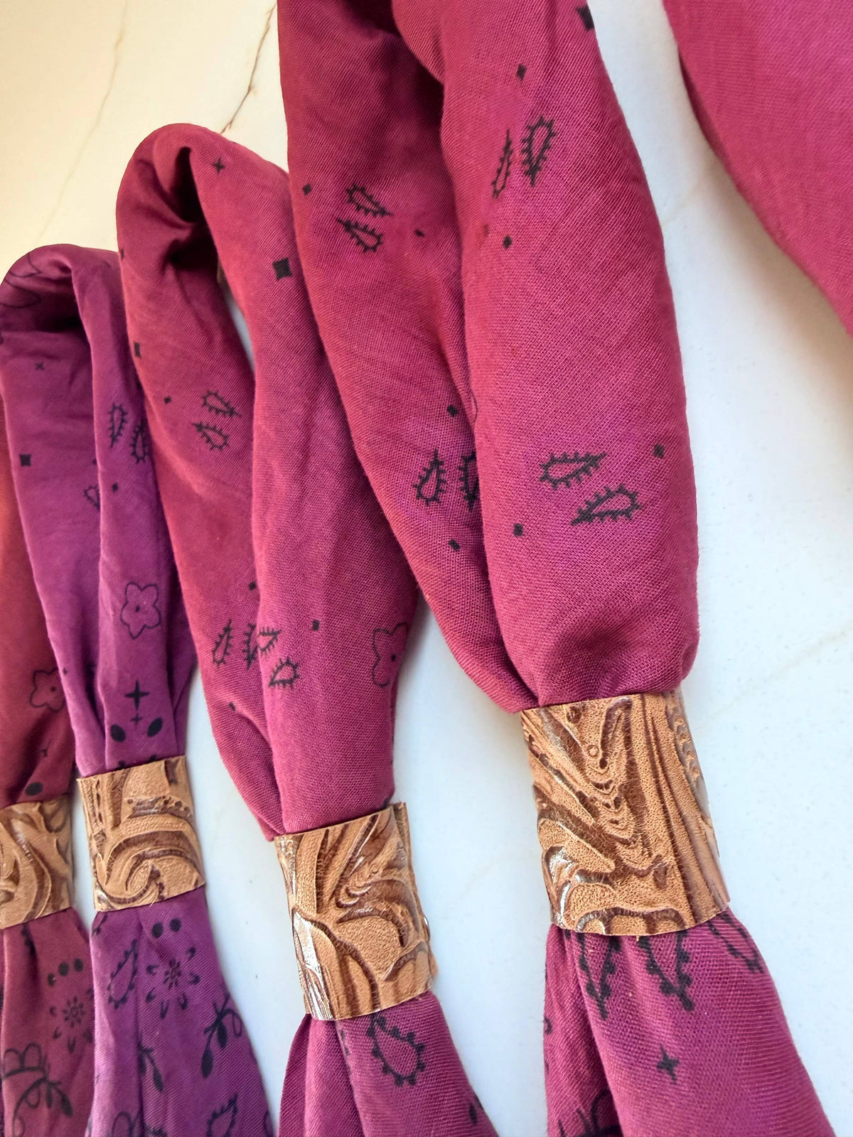 Bandana Maroon Hand Dyed Bandanas