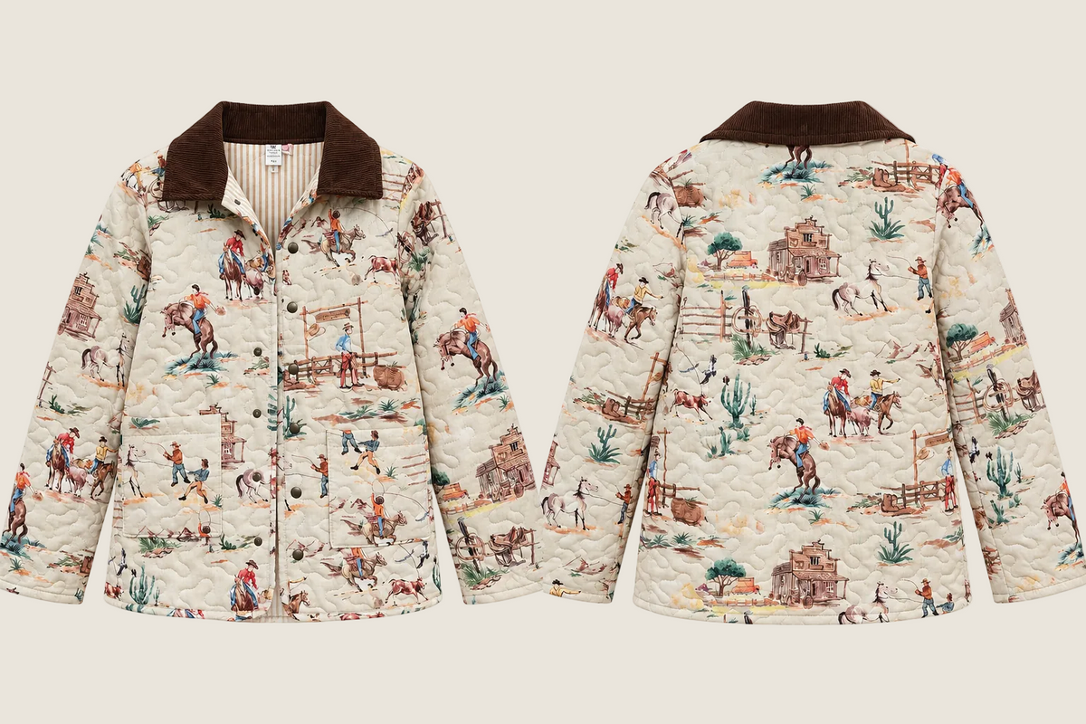 Ida Mae Home Retro Cowboy Barn Jacket