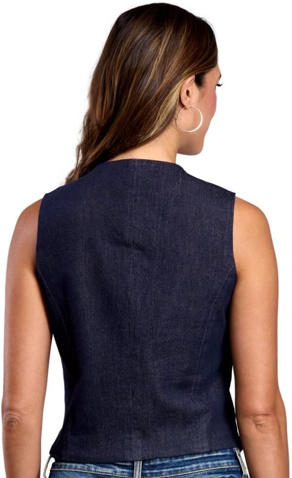 Stetson Women's Denim Vest Snap Front