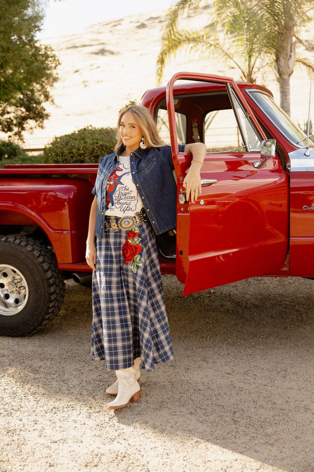 Rodeo Quincy Sweet Blue Rodeo Skirt