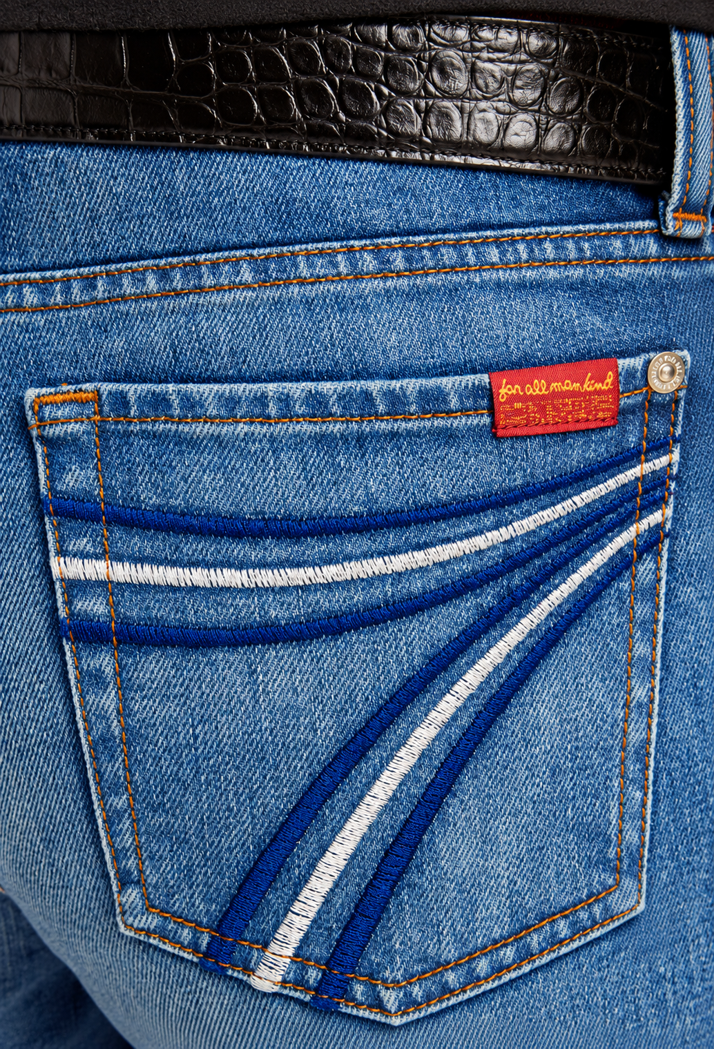 7 For All Mankind Jeans Modern Dojo Slim Illusions Bluefern 34"