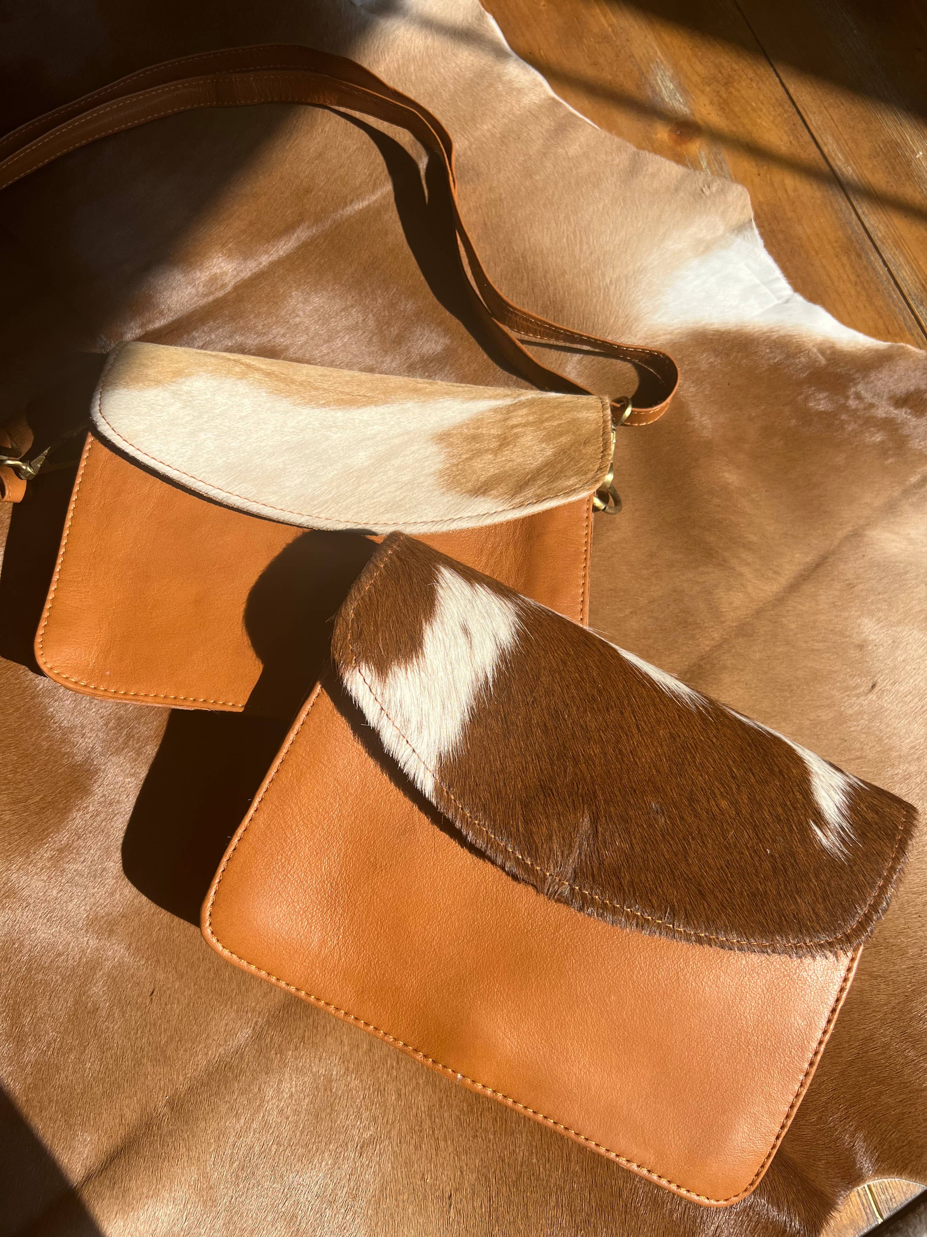 Westrian International Cowhide Leather Keep It Simple Crossbody Purse