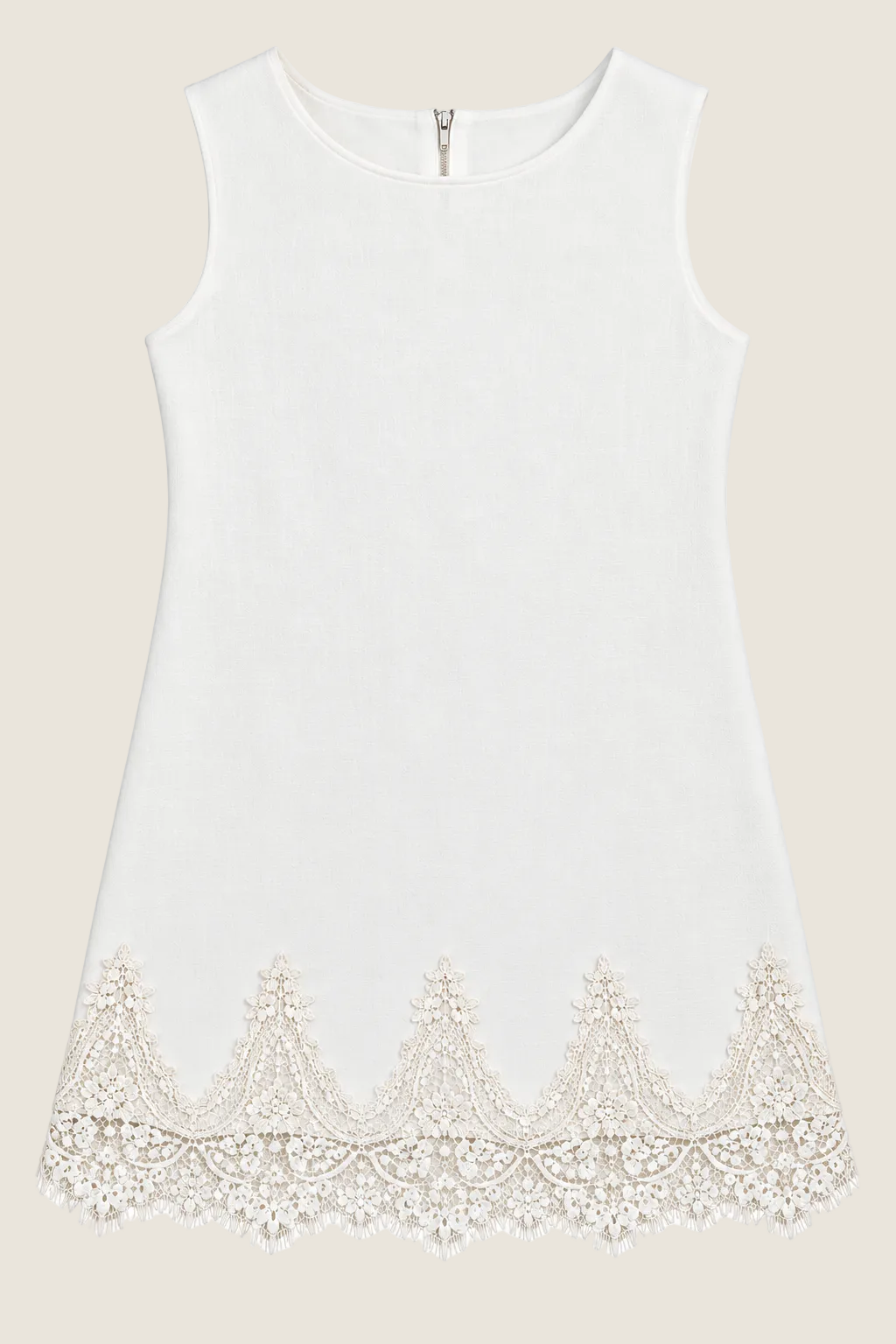 Z Supply Meadow Muse Lace Mini Dress Frosted Pearl