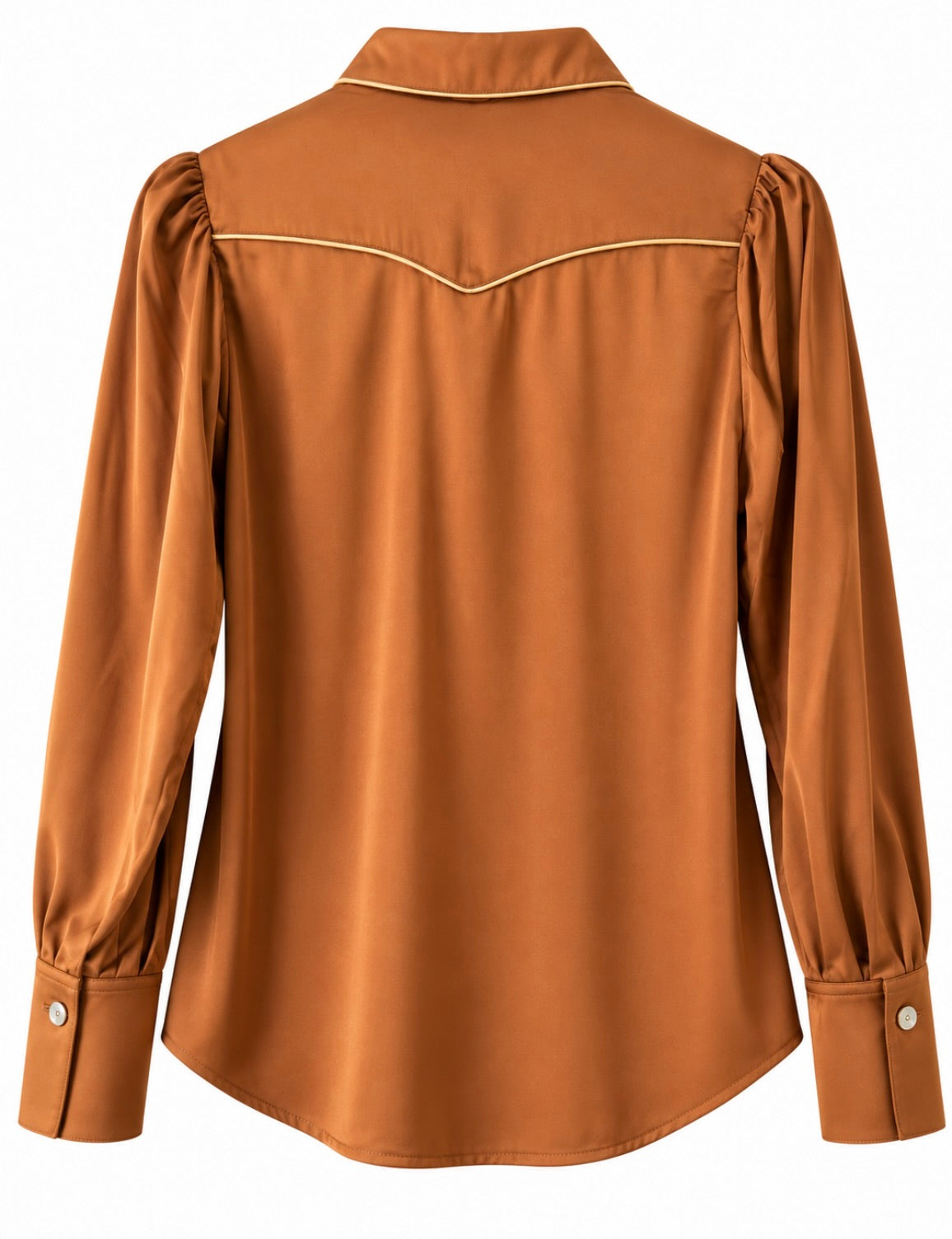 Women's Howdy Hanny long sleeve Copper/Champagne Pearl Snap Shirt