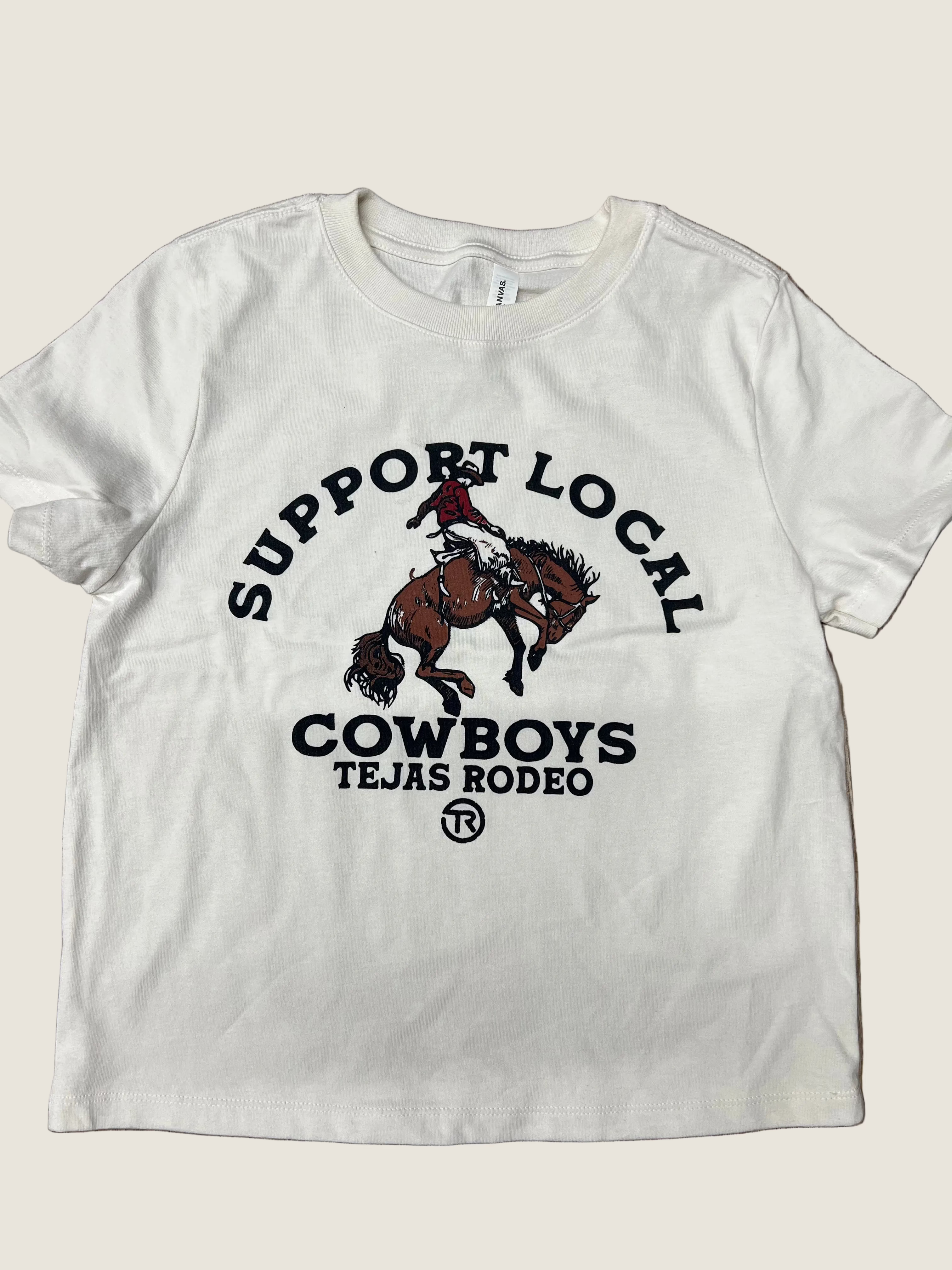 Women's Tejas Rodeo Support Your Local Cowboys Shirt