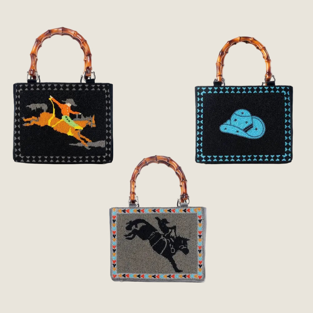 Myra Eight Seconds Western hand beaded bag Variant Combo