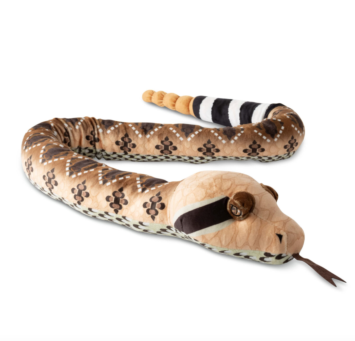 Zoologee Earth Keeperz Western Diamondback Snake 54" (137cm) Recycled Plush