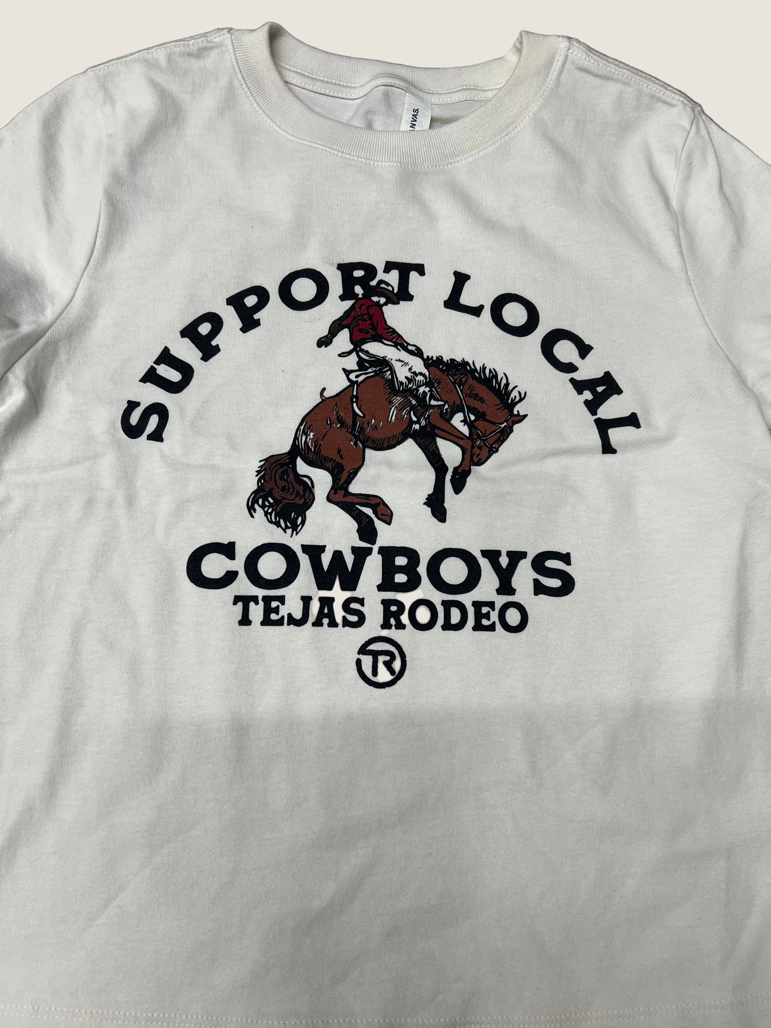 Women's Tejas Rodeo Support Your Local Cowboys Shirt