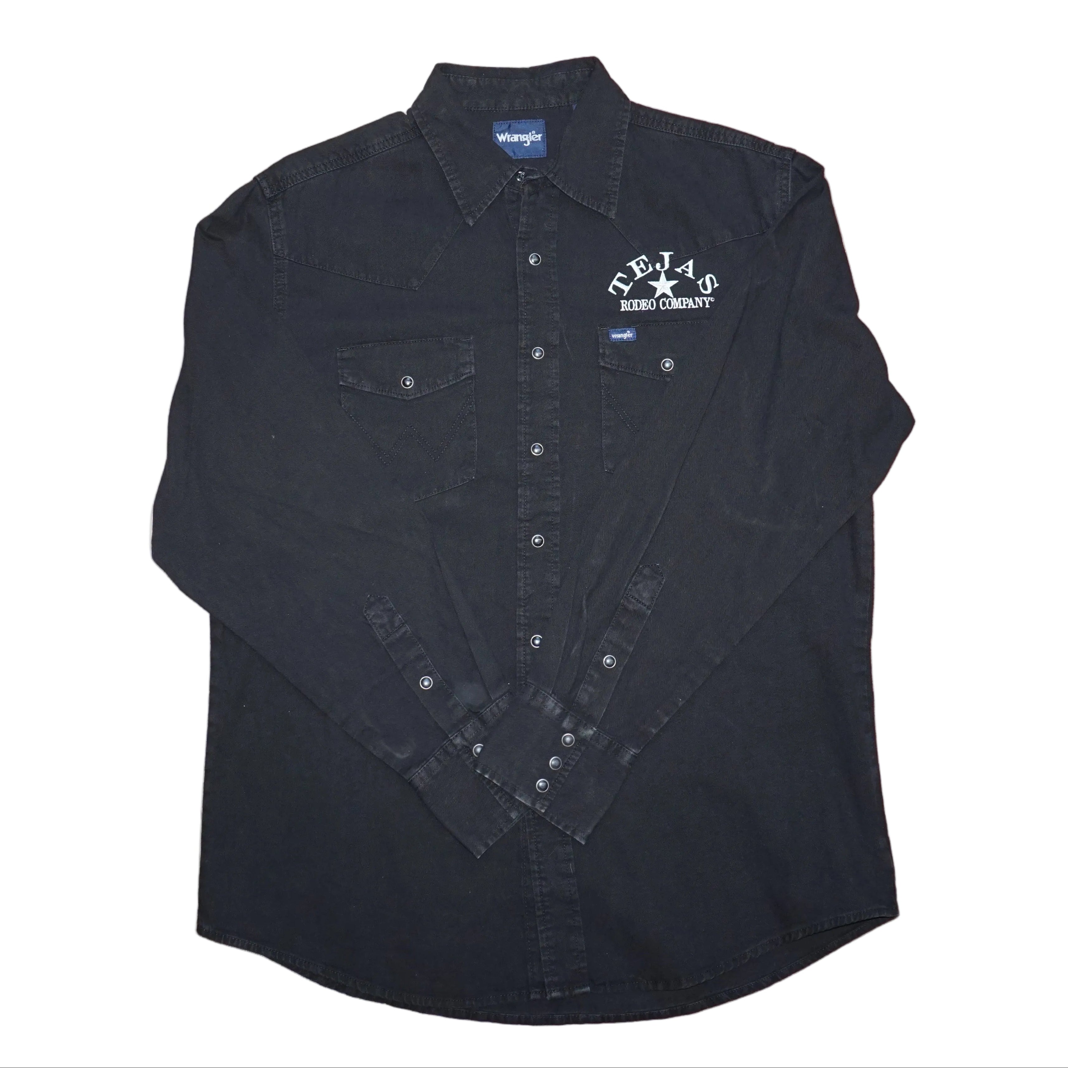 Men's Wrangler Denim Long Sleeve Shirt