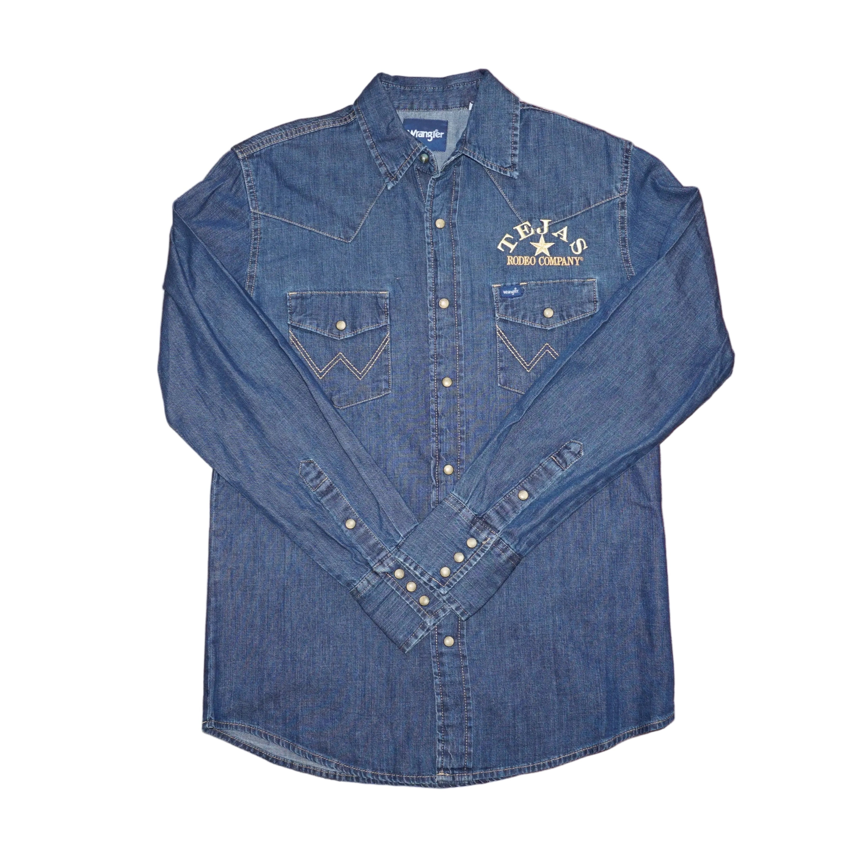 Men's Wrangler Denim Long Sleeve Shirt