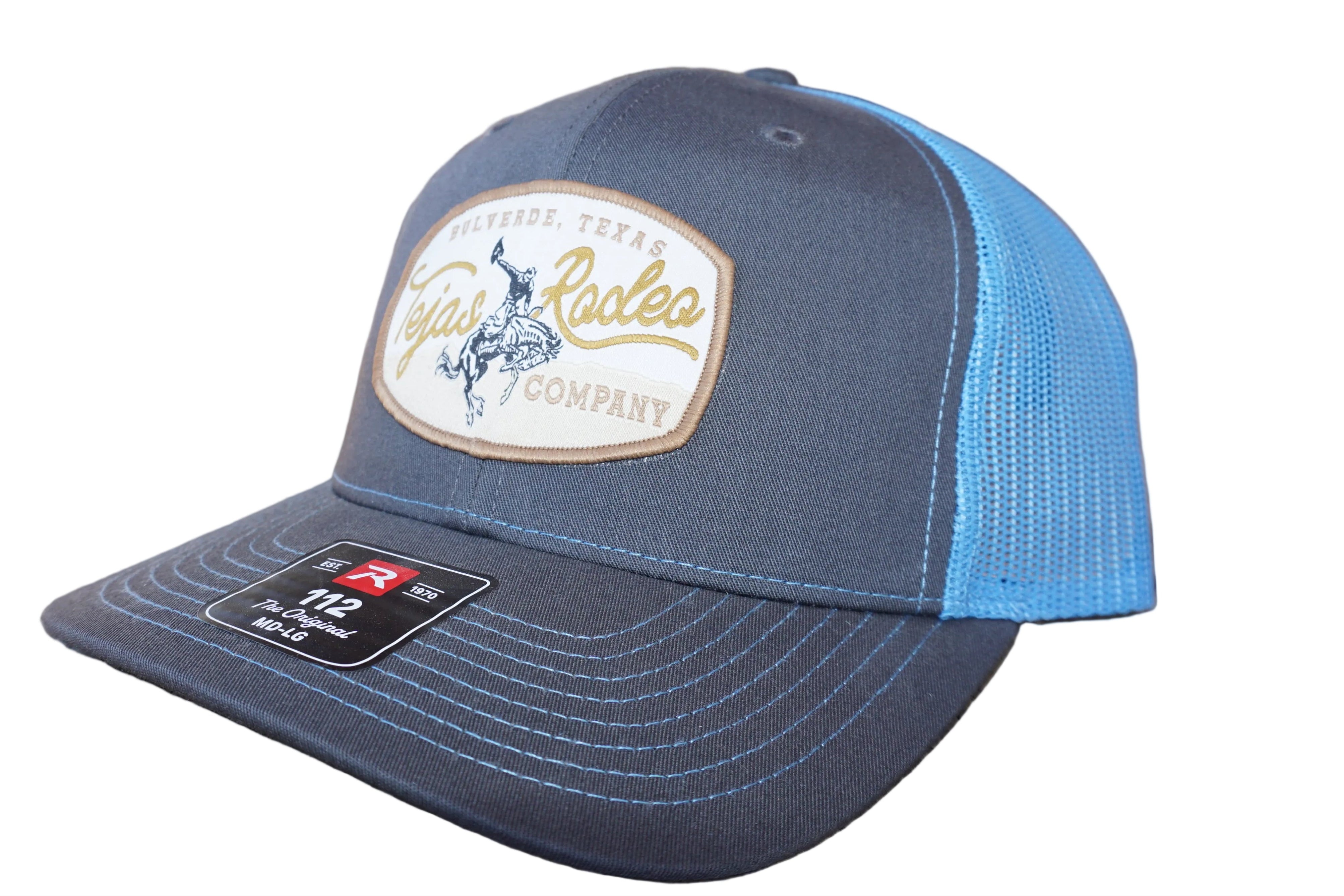 Original Tejas Rodeo Gold Bull Patch Trucker Caps (NEW)