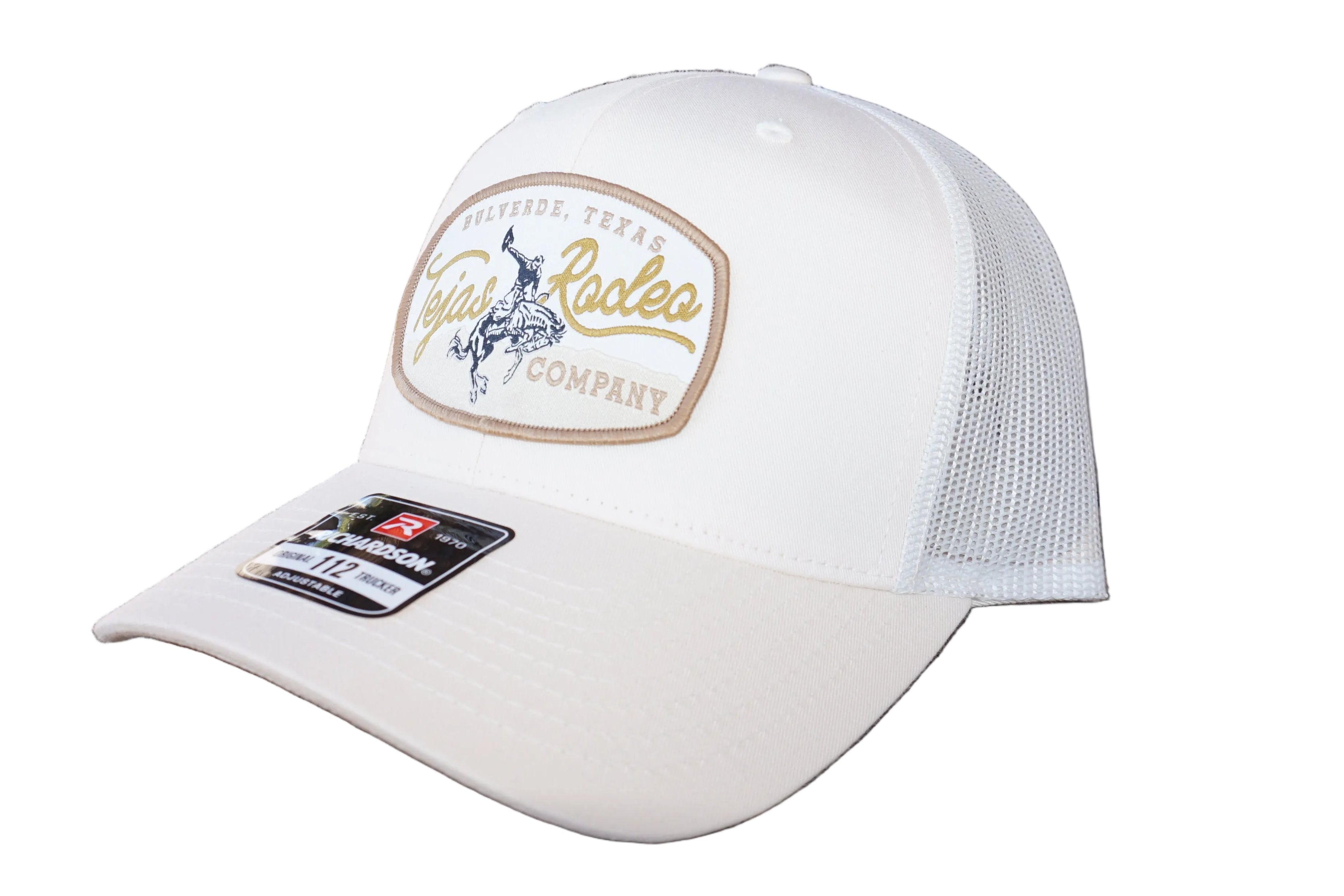 Original Tejas Rodeo Gold Bull Patch Trucker Caps (NEW)