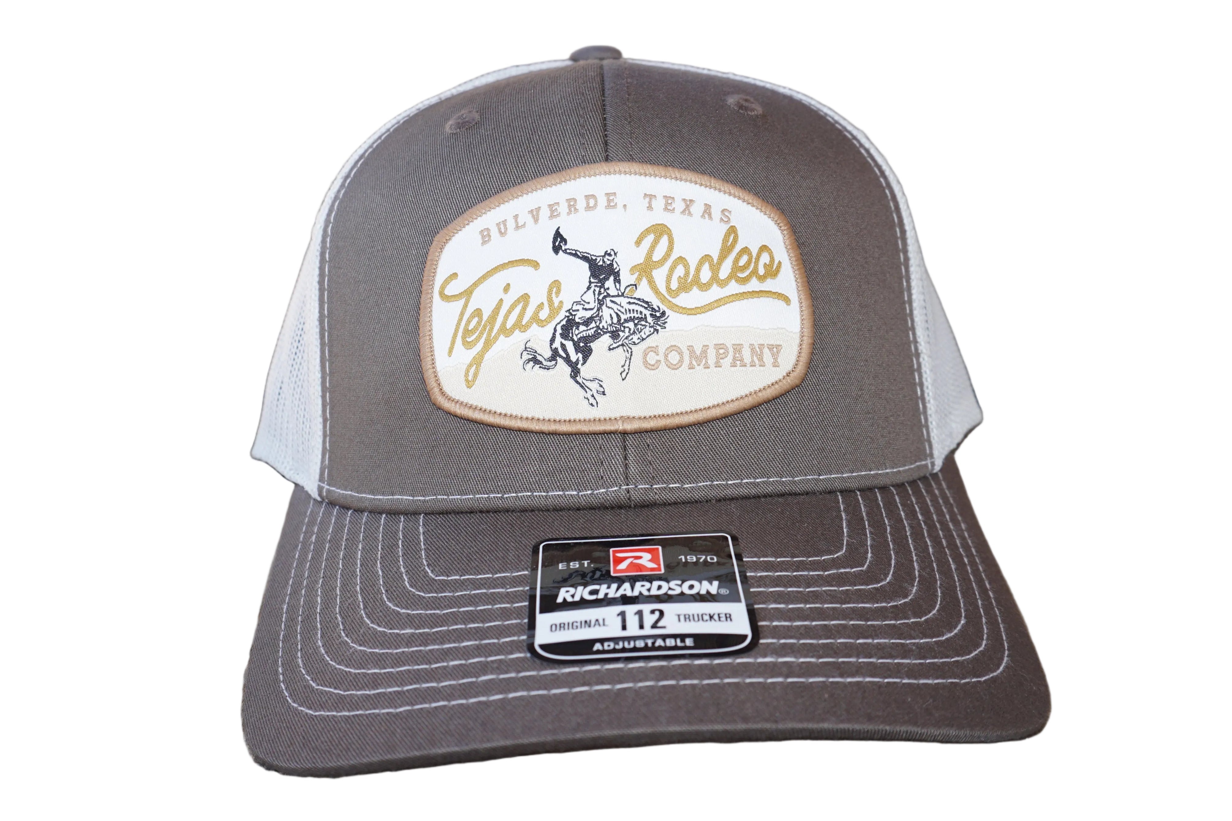 Original Tejas Rodeo Gold Bull Patch Trucker Caps (NEW)
