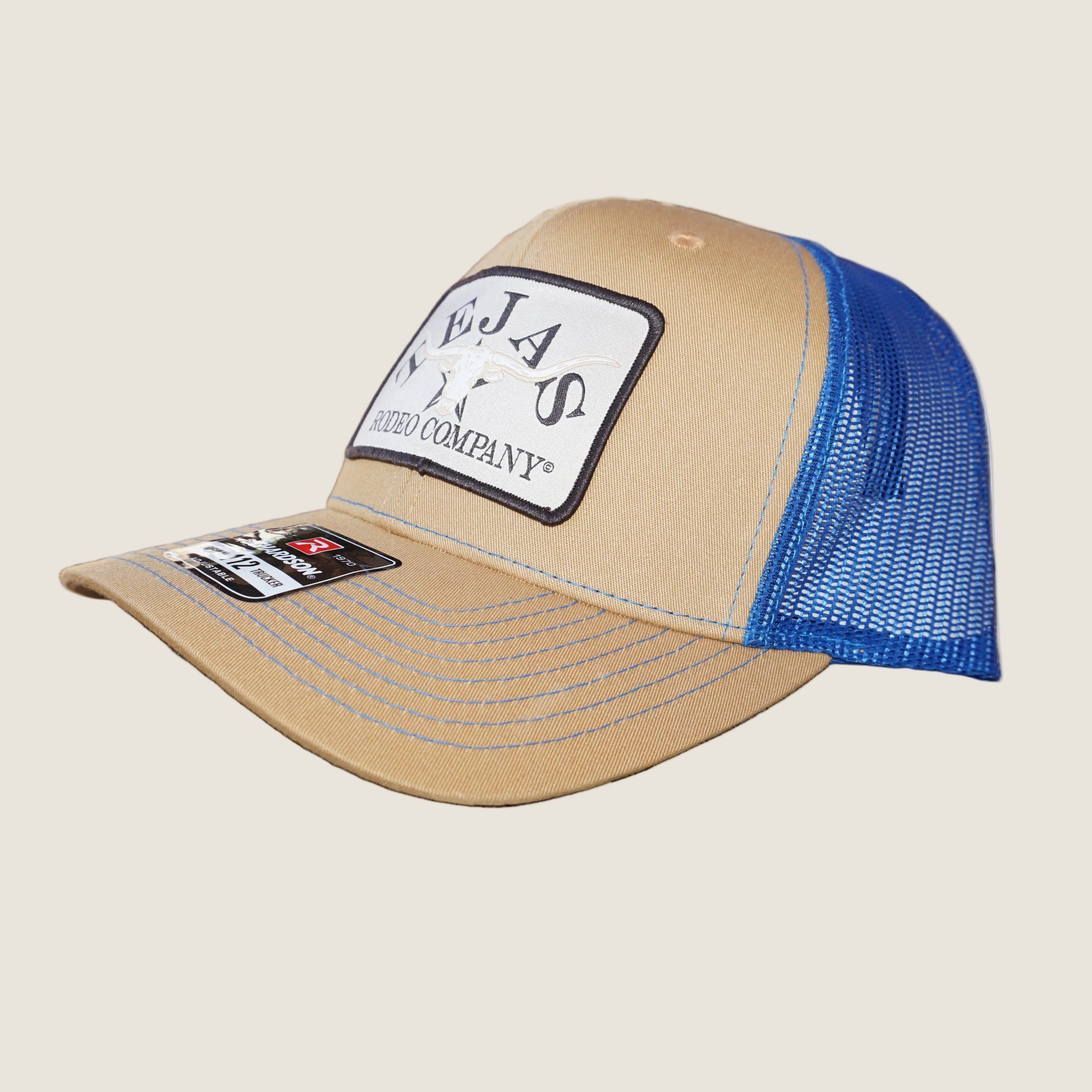 Tejas Rodeo Longhorn Patch Trucker Caps