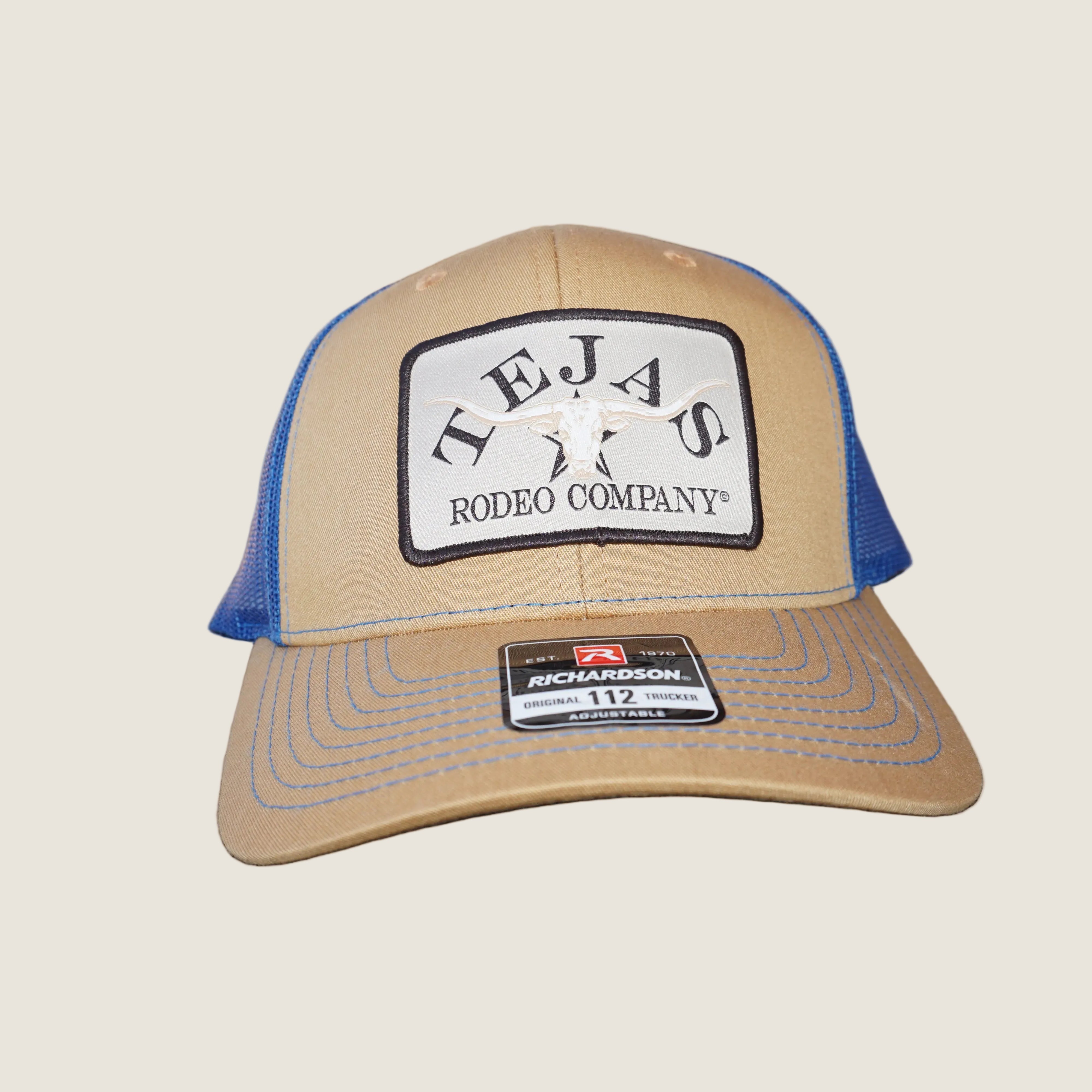 Tejas Rodeo Longhorn Patch Trucker Caps